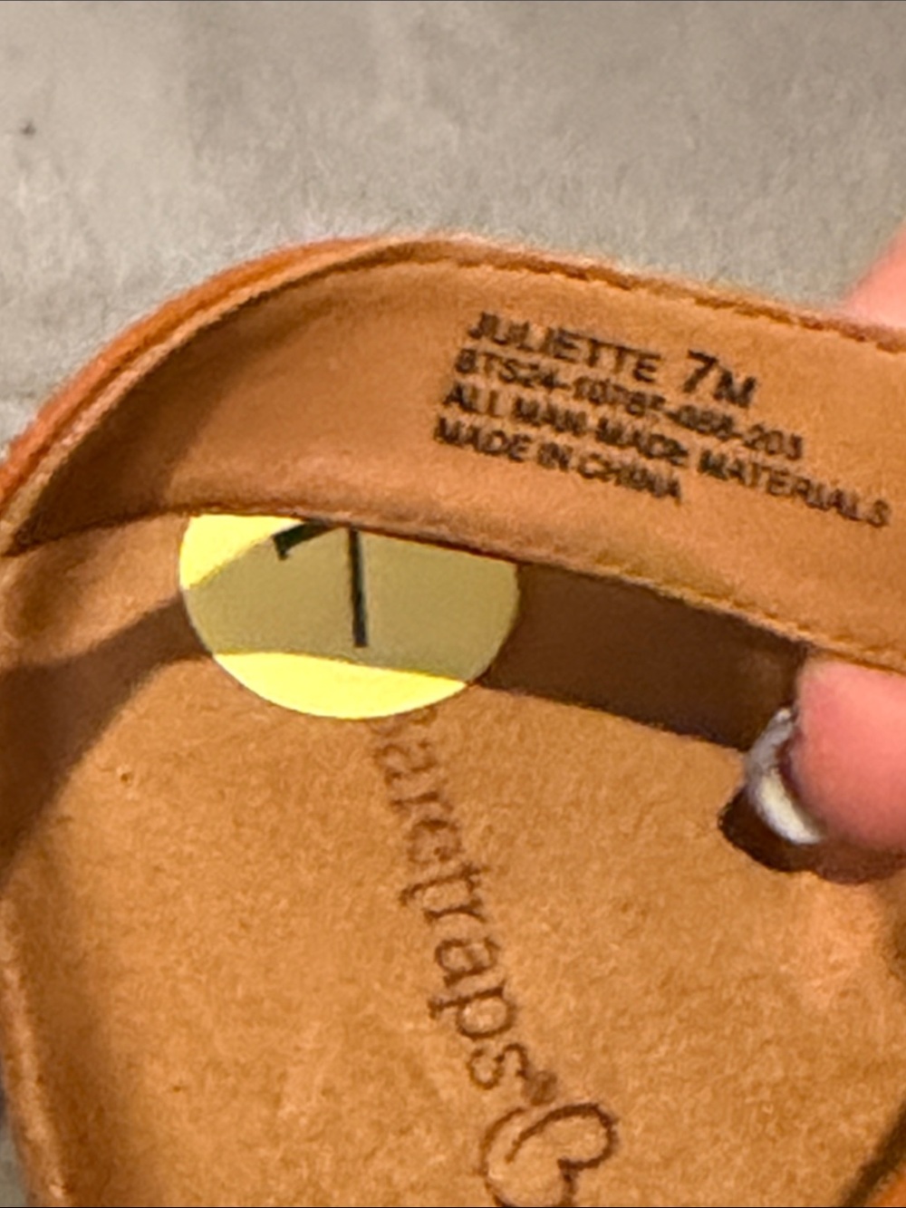 BareTraps Tan Braided Strap Slingback Sandals - Picture 3 of 4